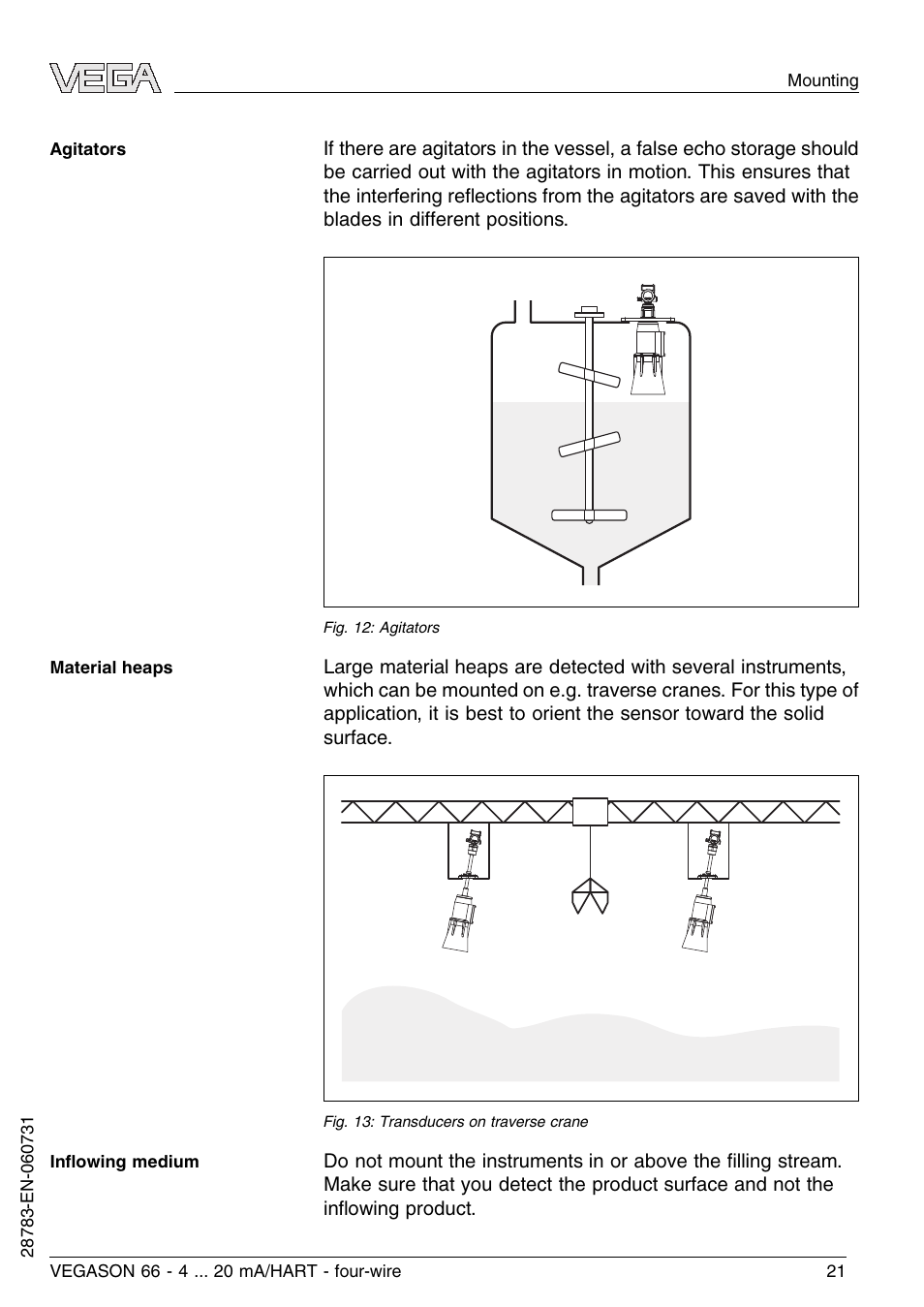 VEGA VEGASON 66 4 … 20 mA_HART four-wire User Manual | Page 21 / 60