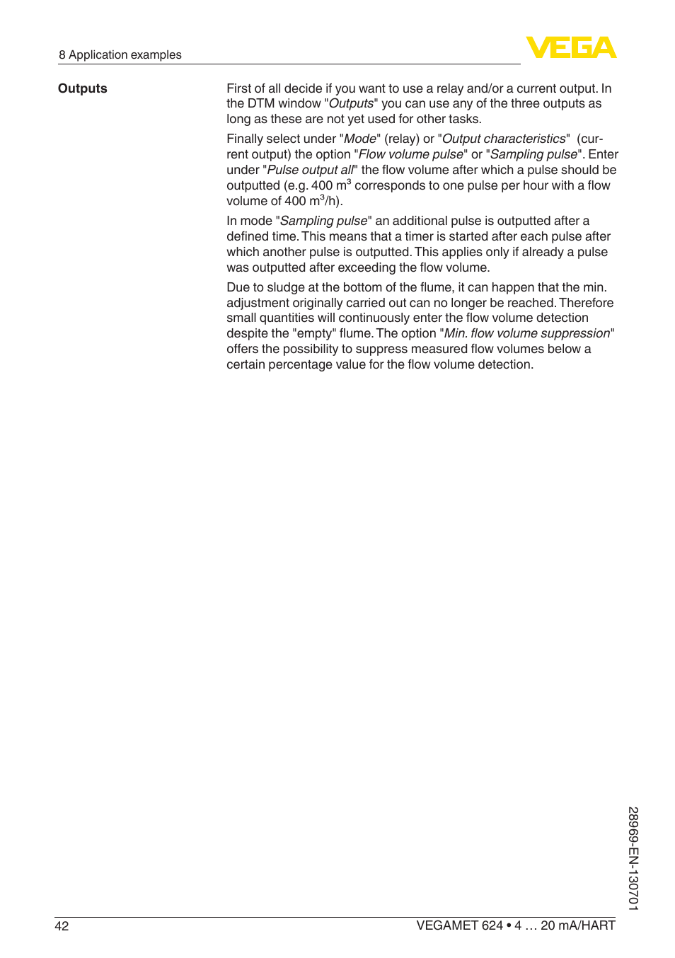 VEGA VEGAMET 624 User Manual | Page 42 / 56