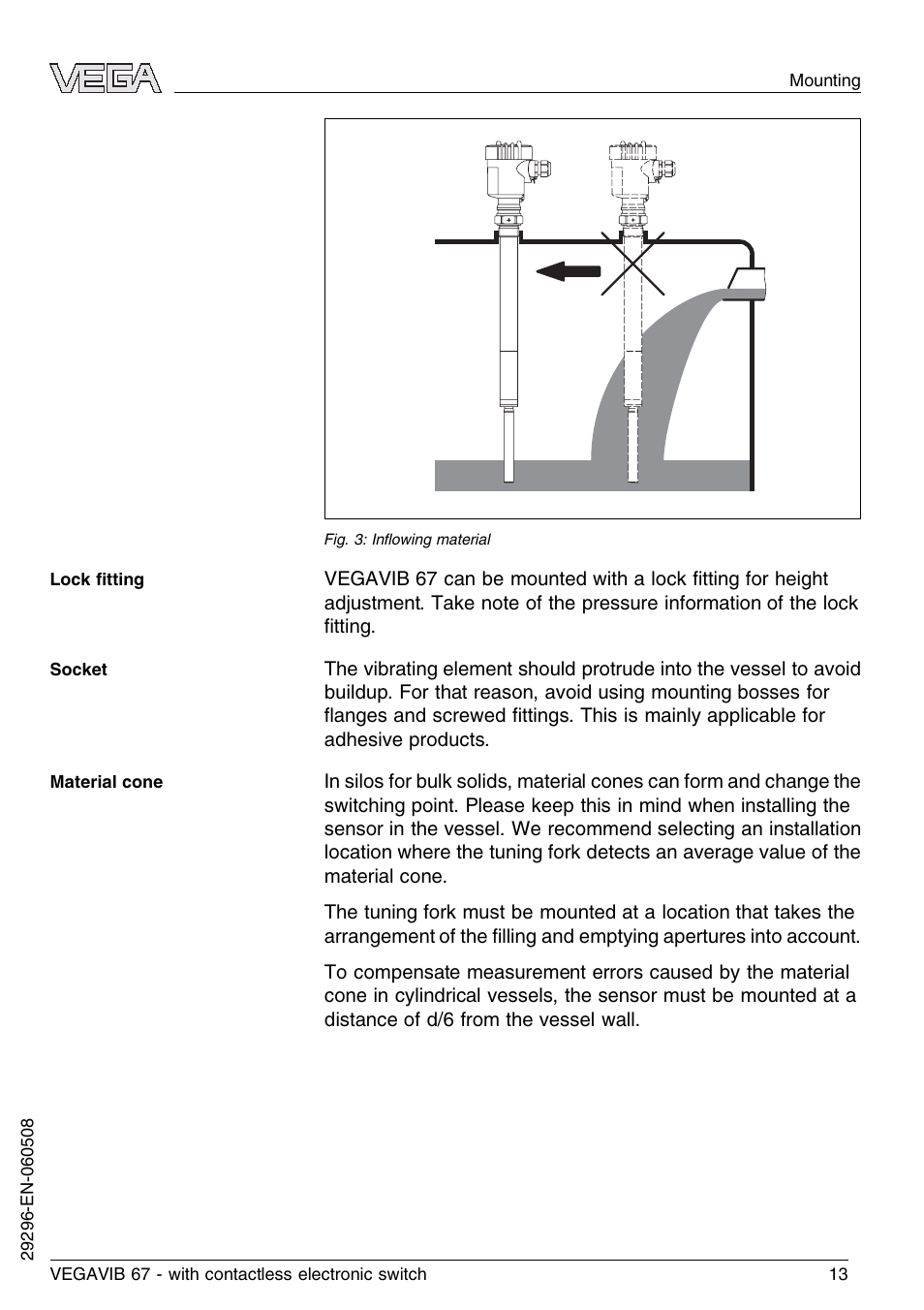 VEGA VEGAVIB 67 - contactless electronic switch User Manual | Page 13 / 36