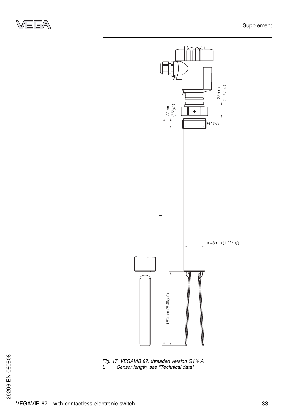 VEGA VEGAVIB 67 - contactless electronic switch User Manual | Page 33 / 36