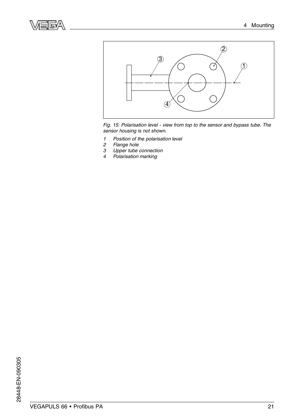 VEGA VEGAPULS 66 (≥ 2.0.0 - ≤ 3.8) Proﬁbus PA User Manual | Page 21 / 68