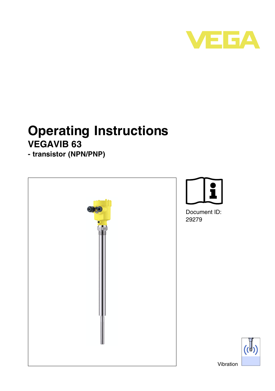 VEGA VEGAVIB 63 - transistor (NPN-PNP) User Manual | 36 pages