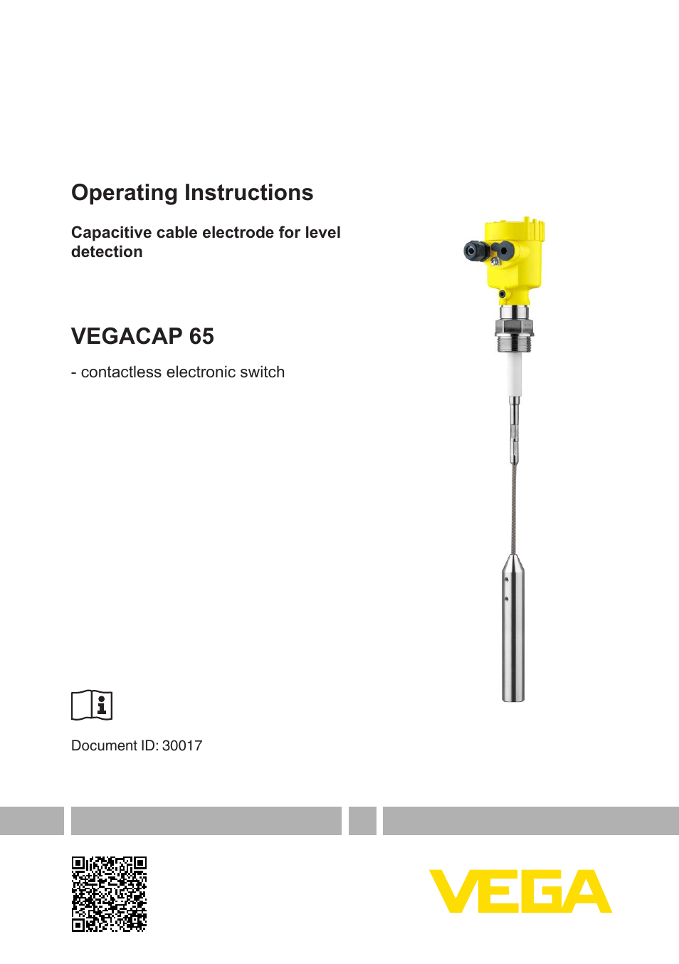 VEGA VEGACAP 65 - contactless electronic switch User Manual | 40 pages