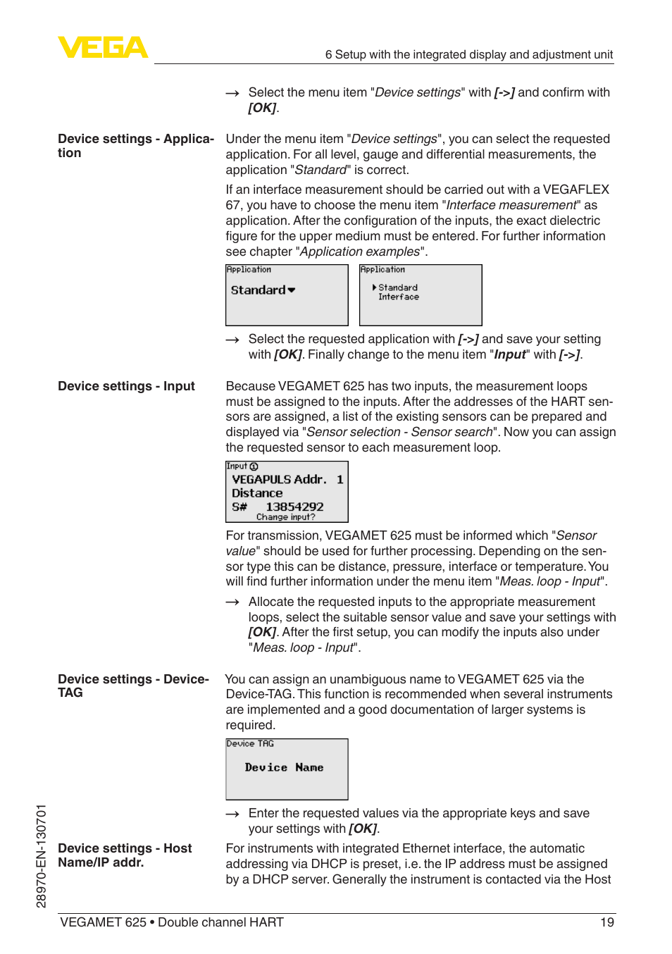 VEGA VEGAMET 625 User Manual | Page 19 / 64