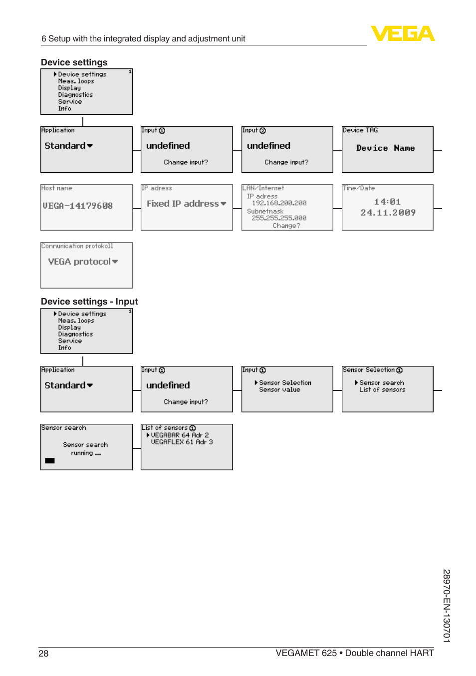 VEGA VEGAMET 625 User Manual | Page 28 / 64