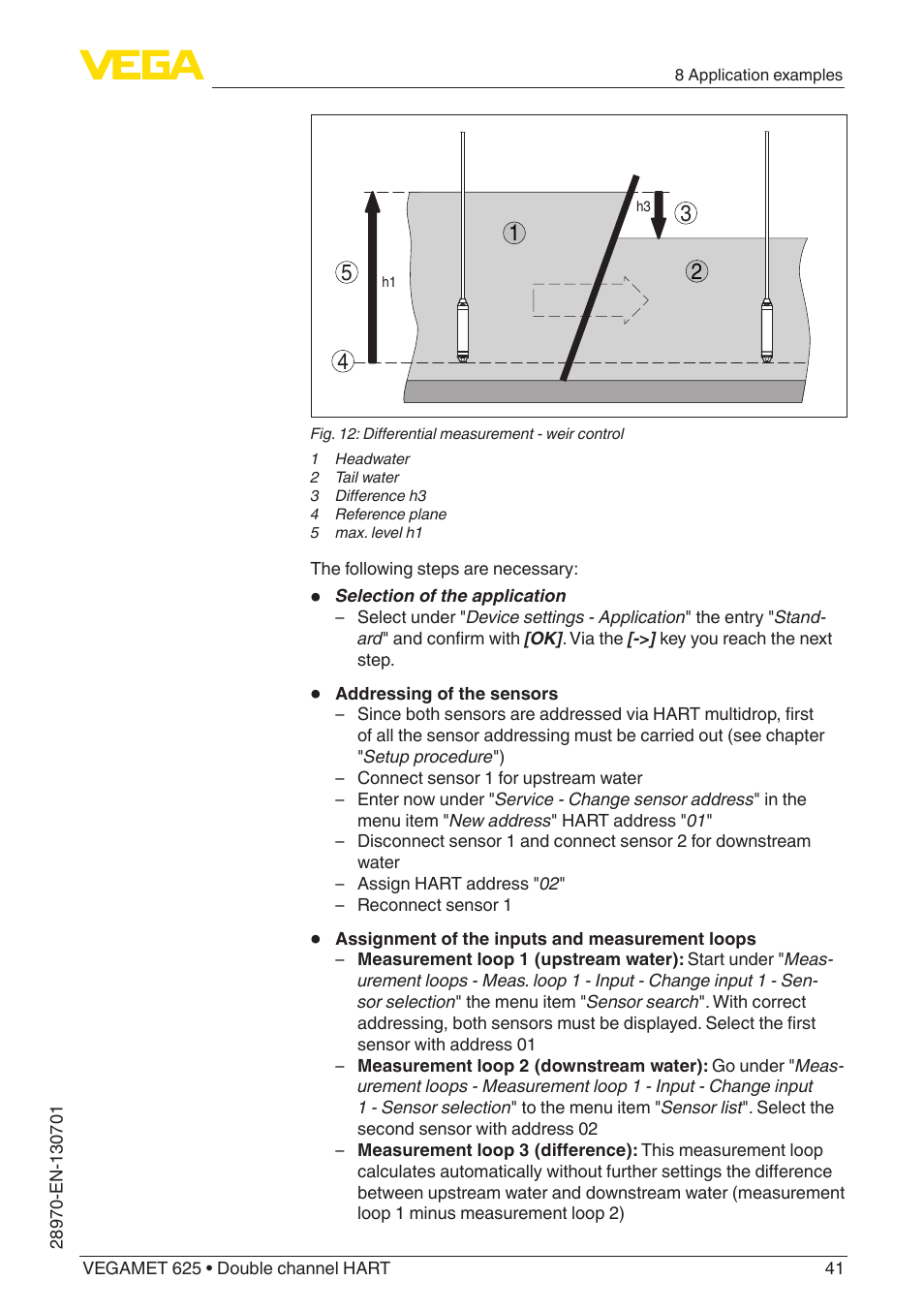 VEGA VEGAMET 625 User Manual | Page 41 / 64