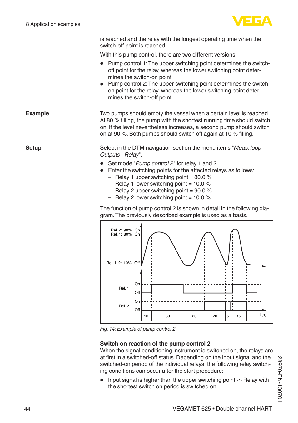 VEGA VEGAMET 625 User Manual | Page 44 / 64