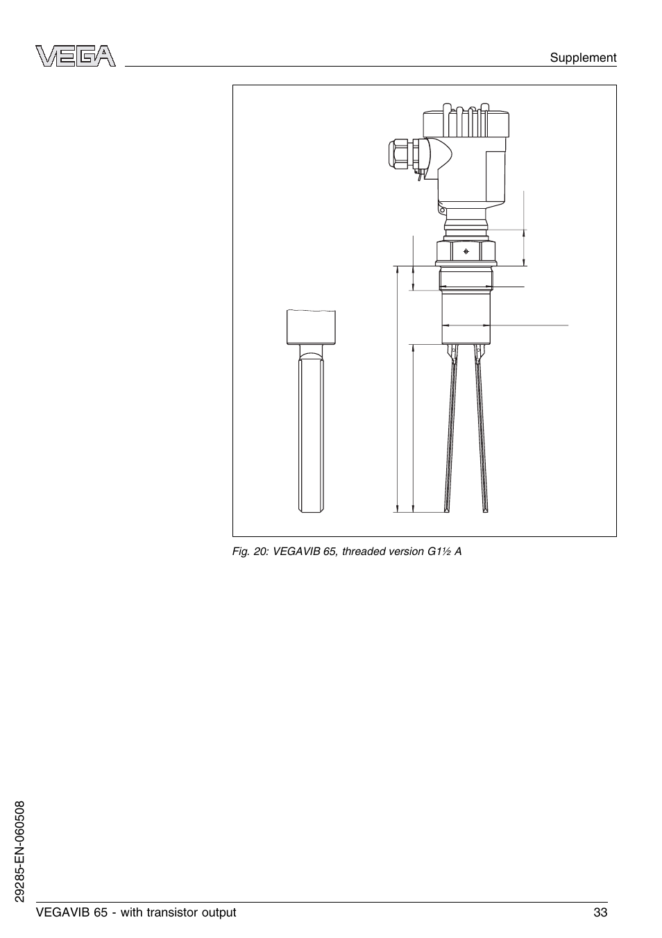 VEGA VEGAVIB 65 - transistor output User Manual | Page 33 / 36