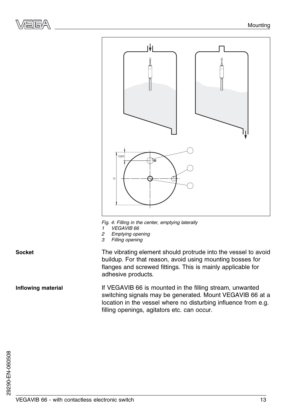 VEGA VEGAVIB 66 - contactless electronic switch User Manual | Page 13 / 36