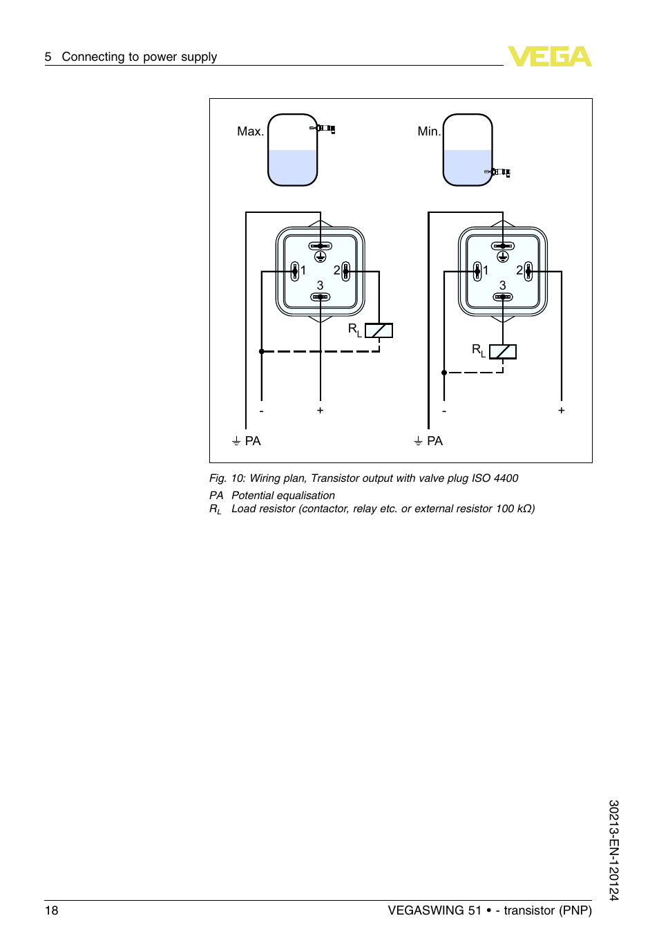 VEGA VEGASWING 51 - transistor (PNP) User Manual | Page 18 / 36