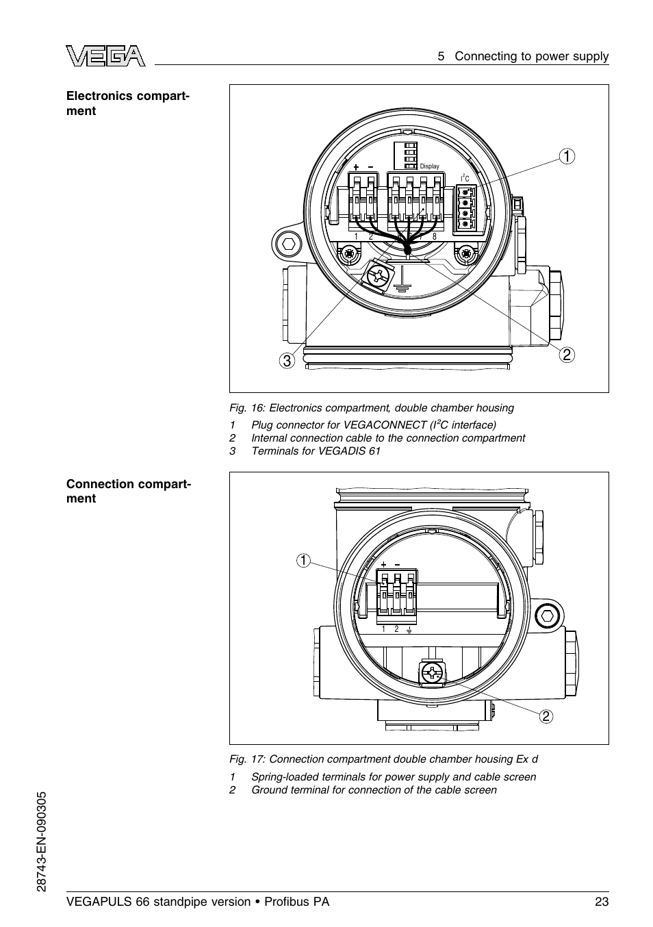 VEGA VEGAPULS 66 (≥ 2.0.0 - ≤ 3.8) standpipe ver. Proﬁbus PA User Manual | Page 23 / 60