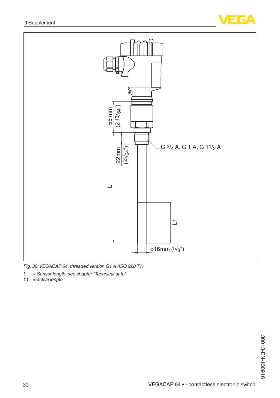 VEGA VEGACAP 64 - contactless electronic switch User Manual | Page 30 / 36