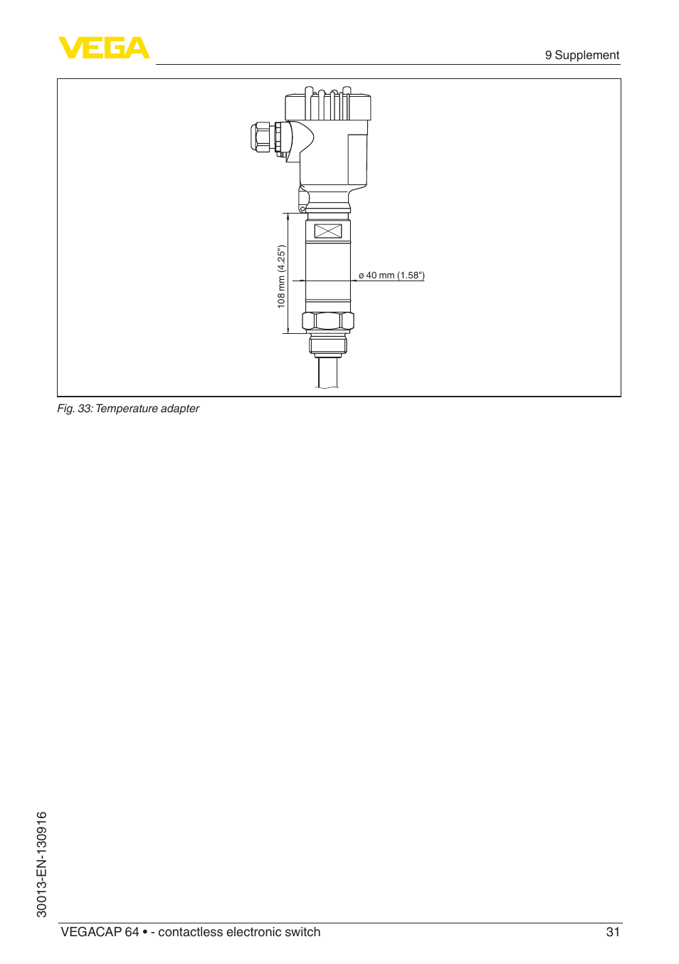 VEGA VEGACAP 64 - contactless electronic switch User Manual | Page 31 / 36