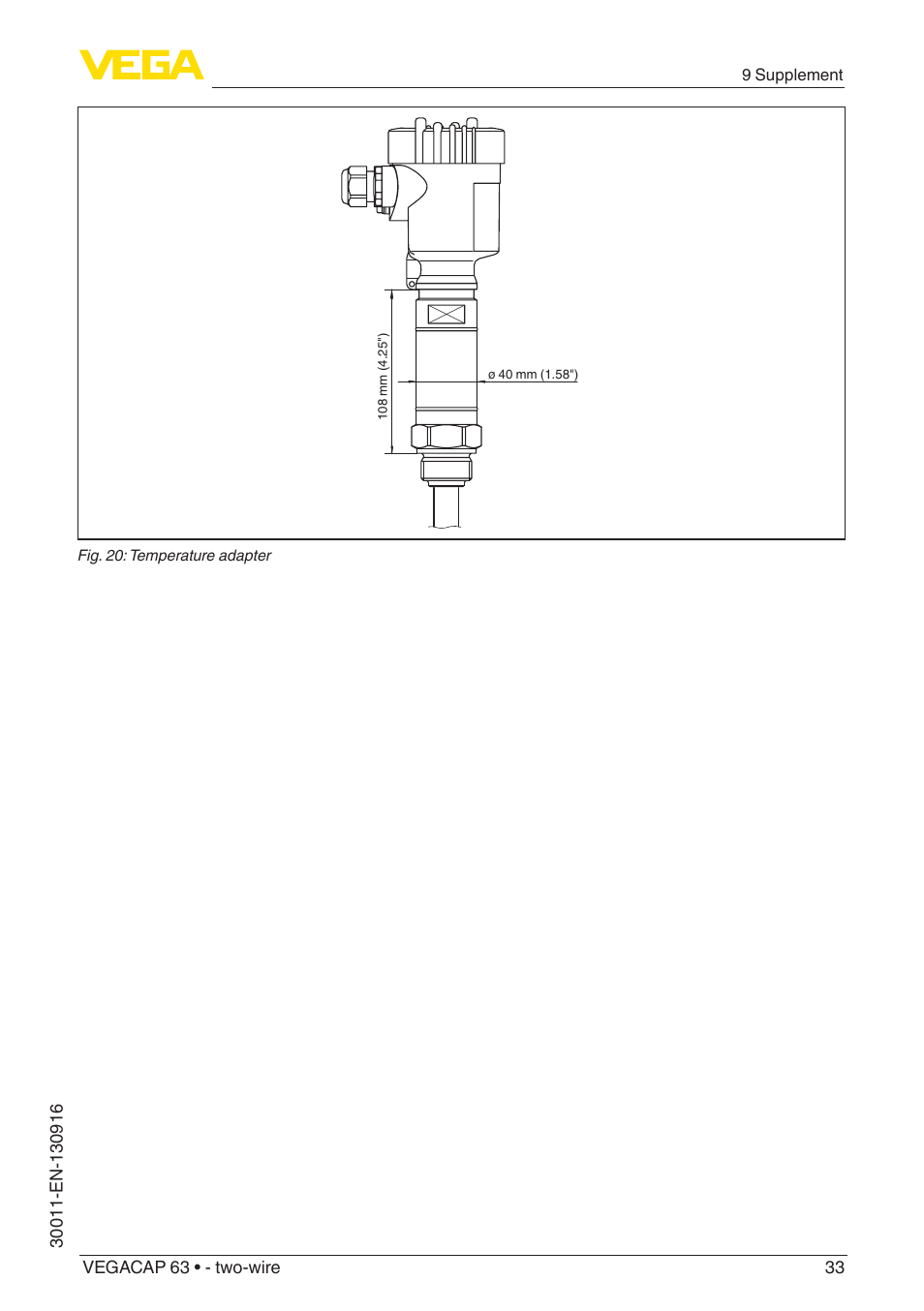 VEGA VEGACAP 63 - two-wire User Manual | Page 33 / 36
