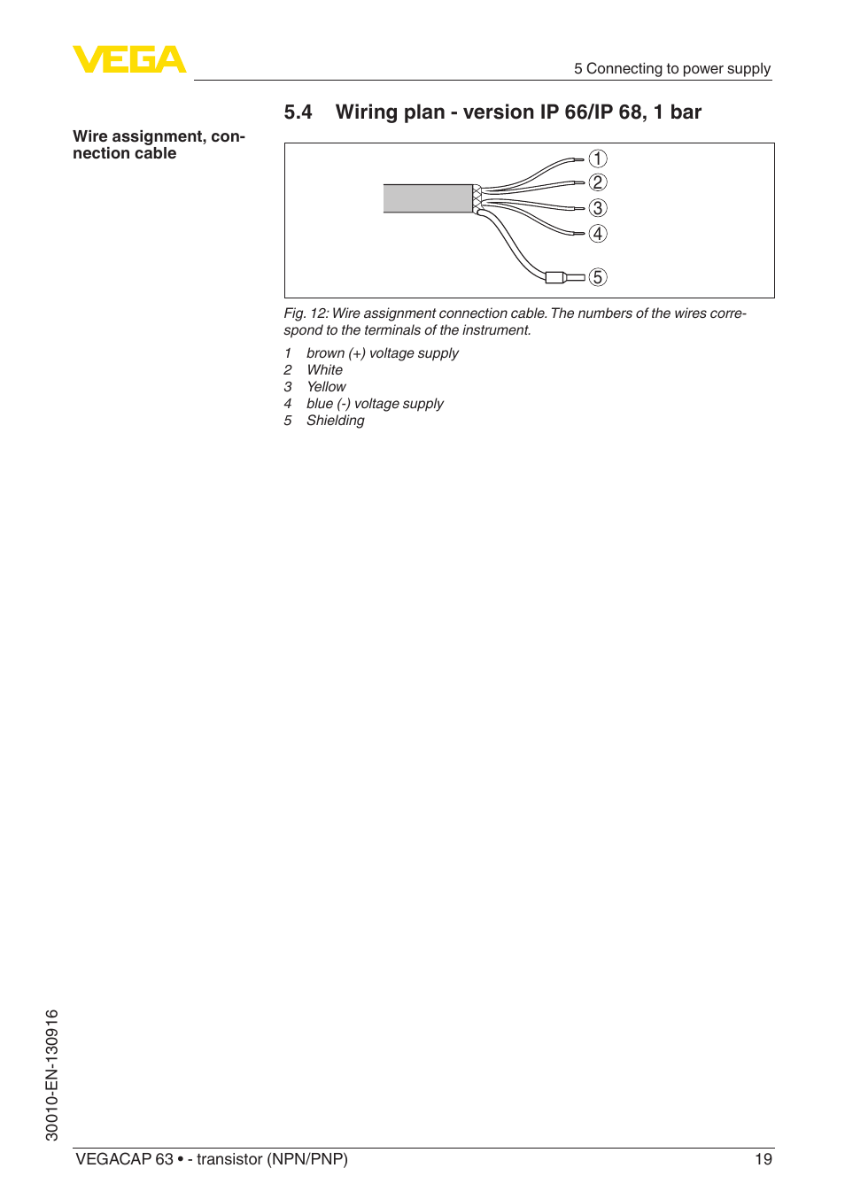 VEGA VEGACAP 63 - transistor (NPN_PNP) User Manual | Page 19 / 40