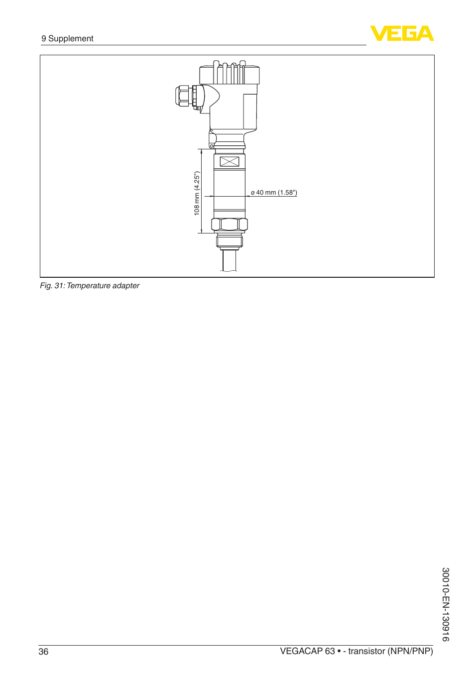 VEGA VEGACAP 63 - transistor (NPN_PNP) User Manual | Page 36 / 40
