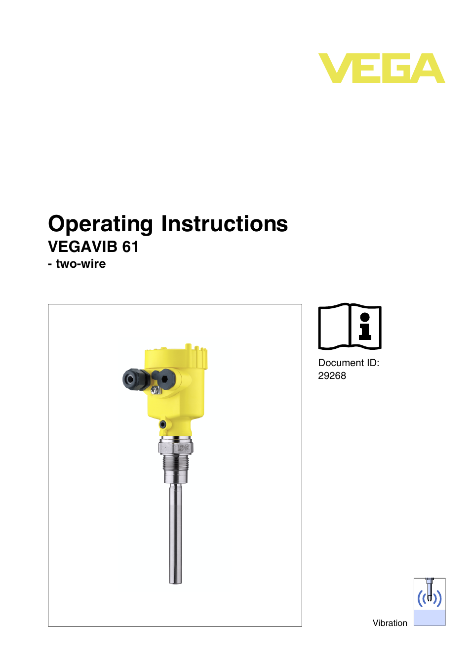 VEGA VEGAVIB 61 - two-wire User Manual | 40 pages
