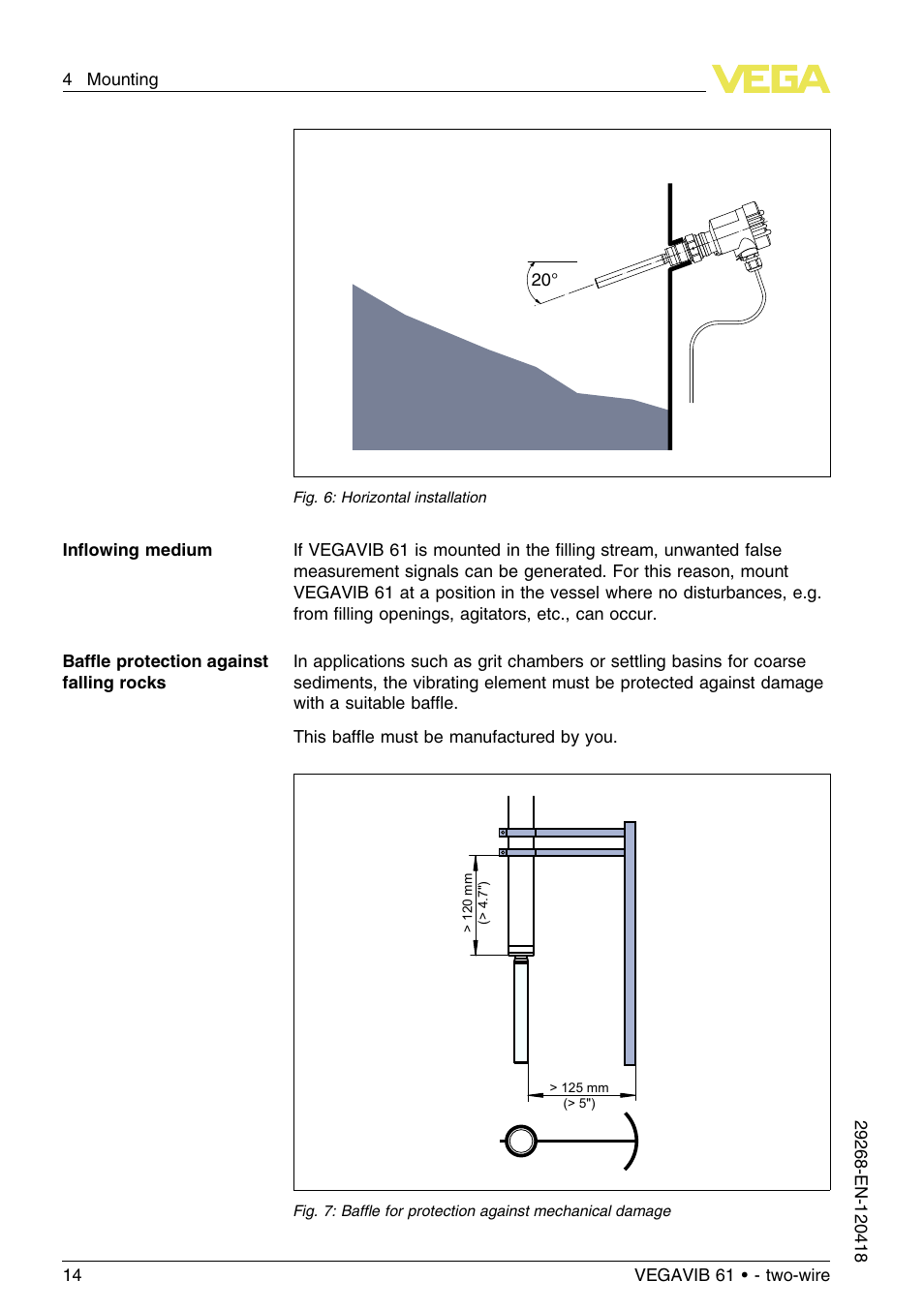 VEGA VEGAVIB 61 - two-wire User Manual | Page 14 / 40