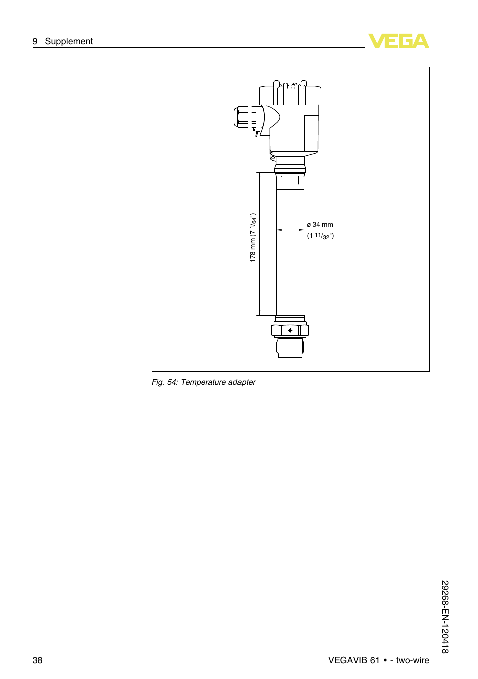 VEGA VEGAVIB 61 - two-wire User Manual | Page 38 / 40