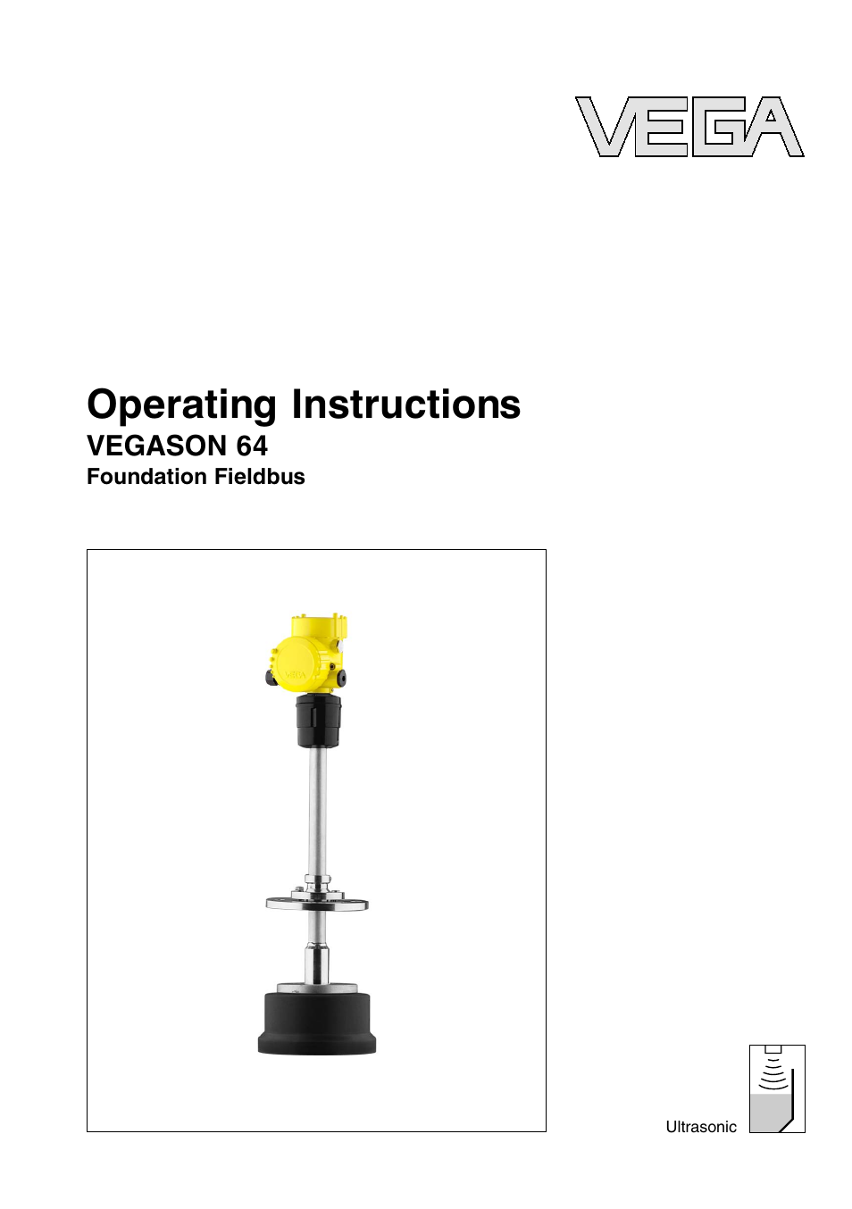 VEGA VEGASON 64 Foundation Fieldbus User Manual | 64 pages