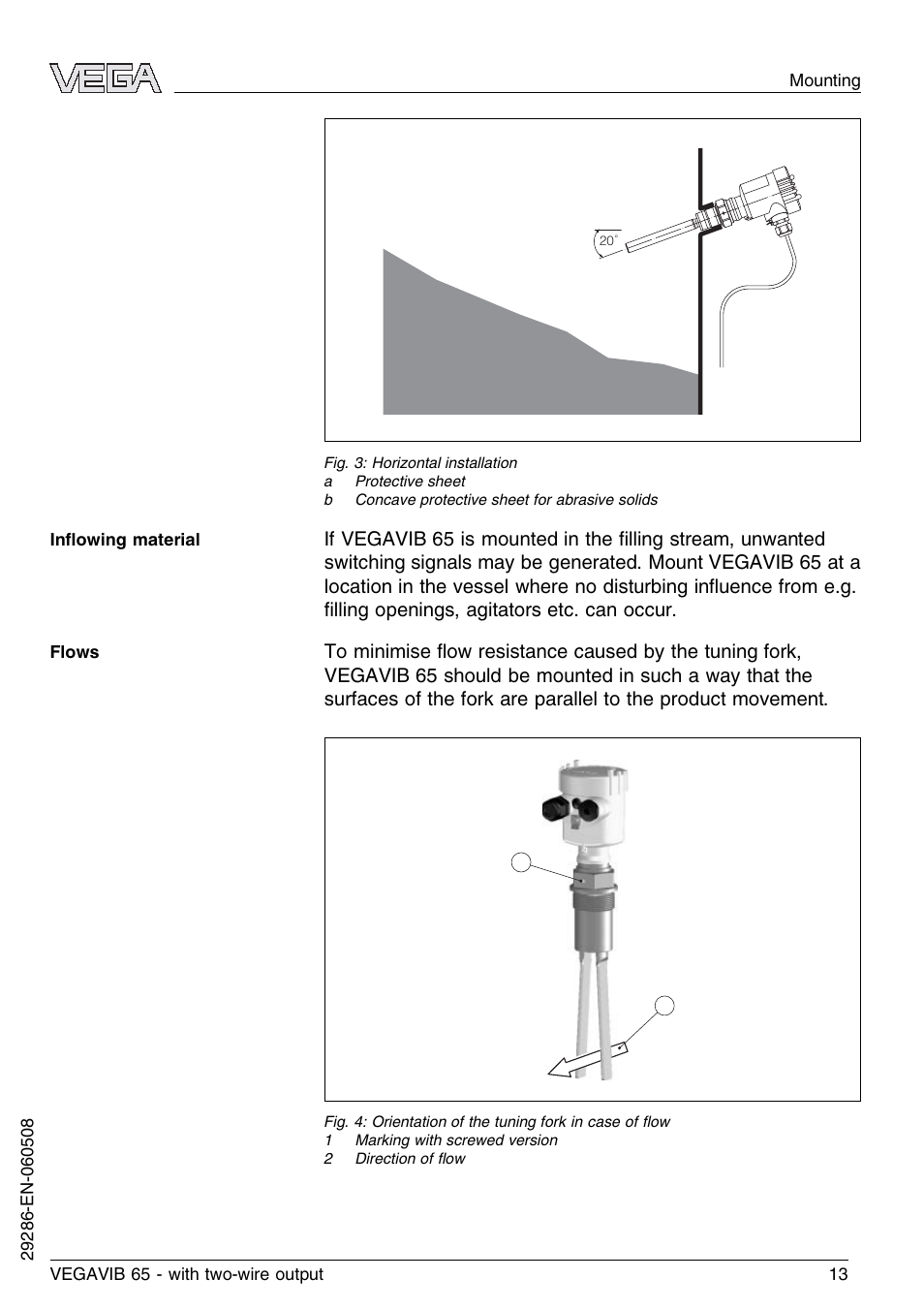 VEGA VEGAVIB 65 - two-wire User Manual | Page 13 / 40