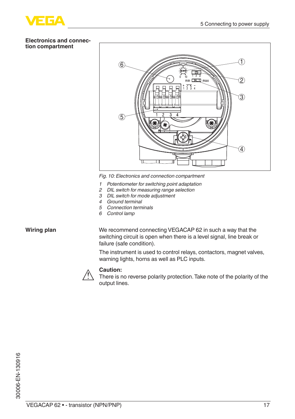 VEGA VEGACAP 62 - transistor (NPN_PNP) User Manual | Page 17 / 44