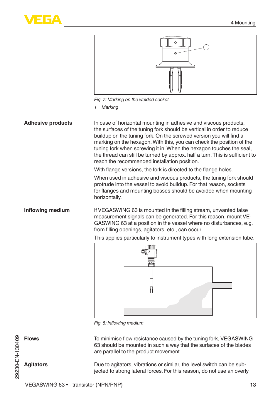 VEGA VEGASWING 63 - transistor (NPN-PNP) User Manual | Page 13 / 36