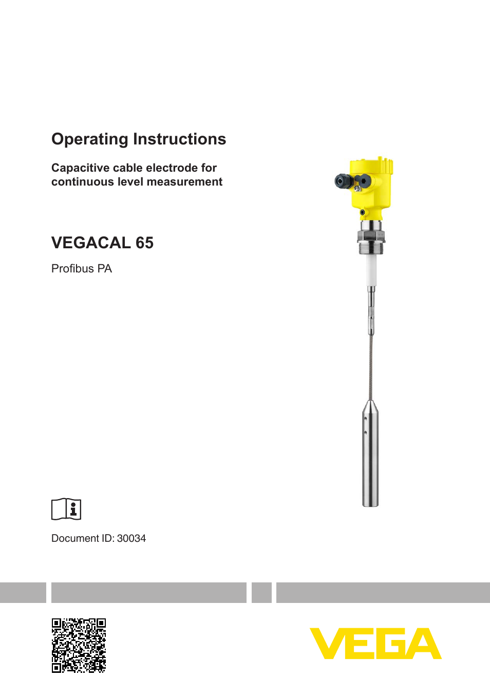 VEGA VEGACAL 65 Profibus PA User Manual | 56 pages