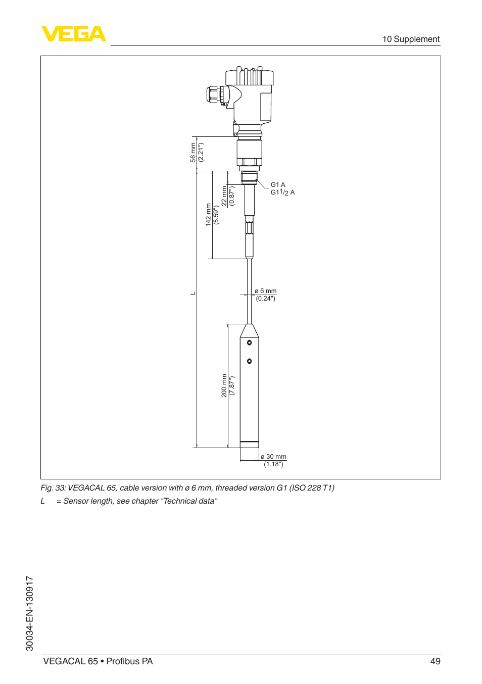 10 supplement | VEGA VEGACAL 65 Profibus PA User Manual | Page 49 / 56