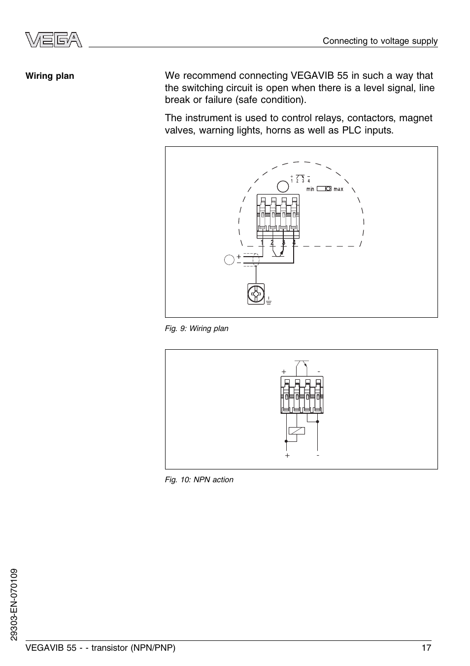 VEGA VEGAVIB 55 - transistor (NPN-PNP) User Manual | Page 17 / 32