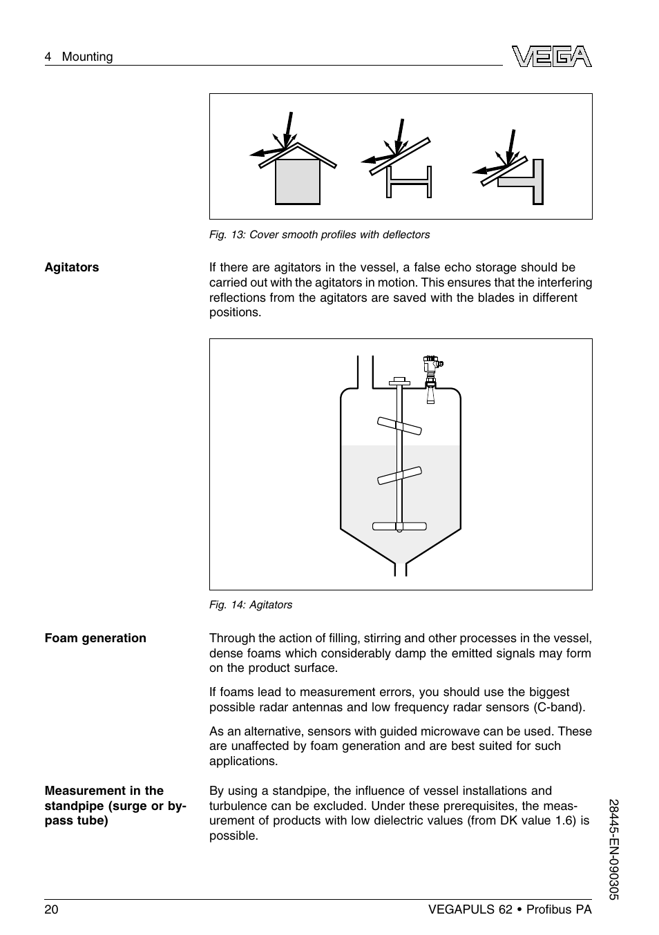 VEGA VEGAPULS 62 (≥ 2.0.0 - ≤ 3.8) Proﬁbus PA User Manual | Page 20 / 84