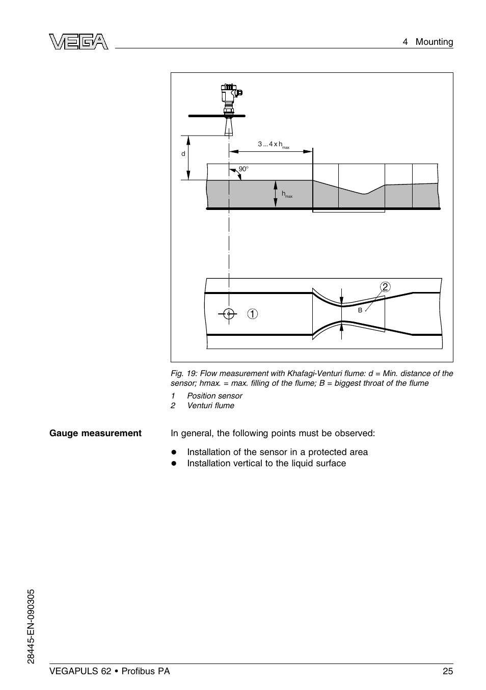 VEGA VEGAPULS 62 (≥ 2.0.0 - ≤ 3.8) Proﬁbus PA User Manual | Page 25 / 84