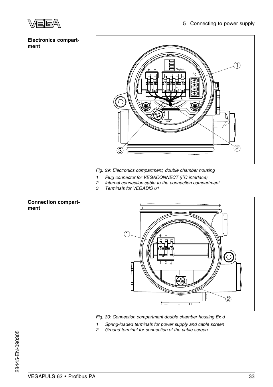 VEGA VEGAPULS 62 (≥ 2.0.0 - ≤ 3.8) Proﬁbus PA User Manual | Page 33 / 84