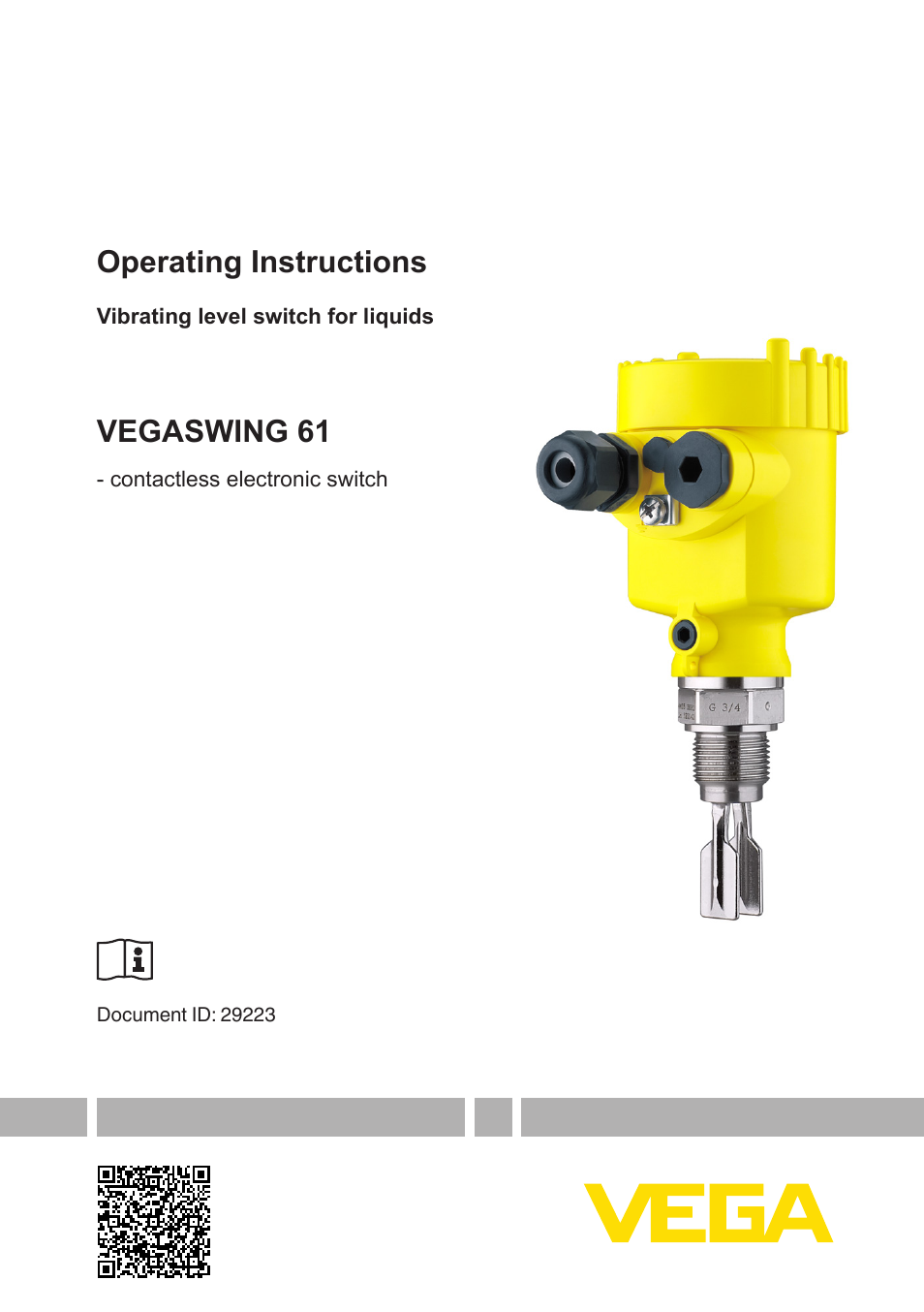 VEGA VEGASWING 61 - contactless electronic switch User Manual | 36 pages