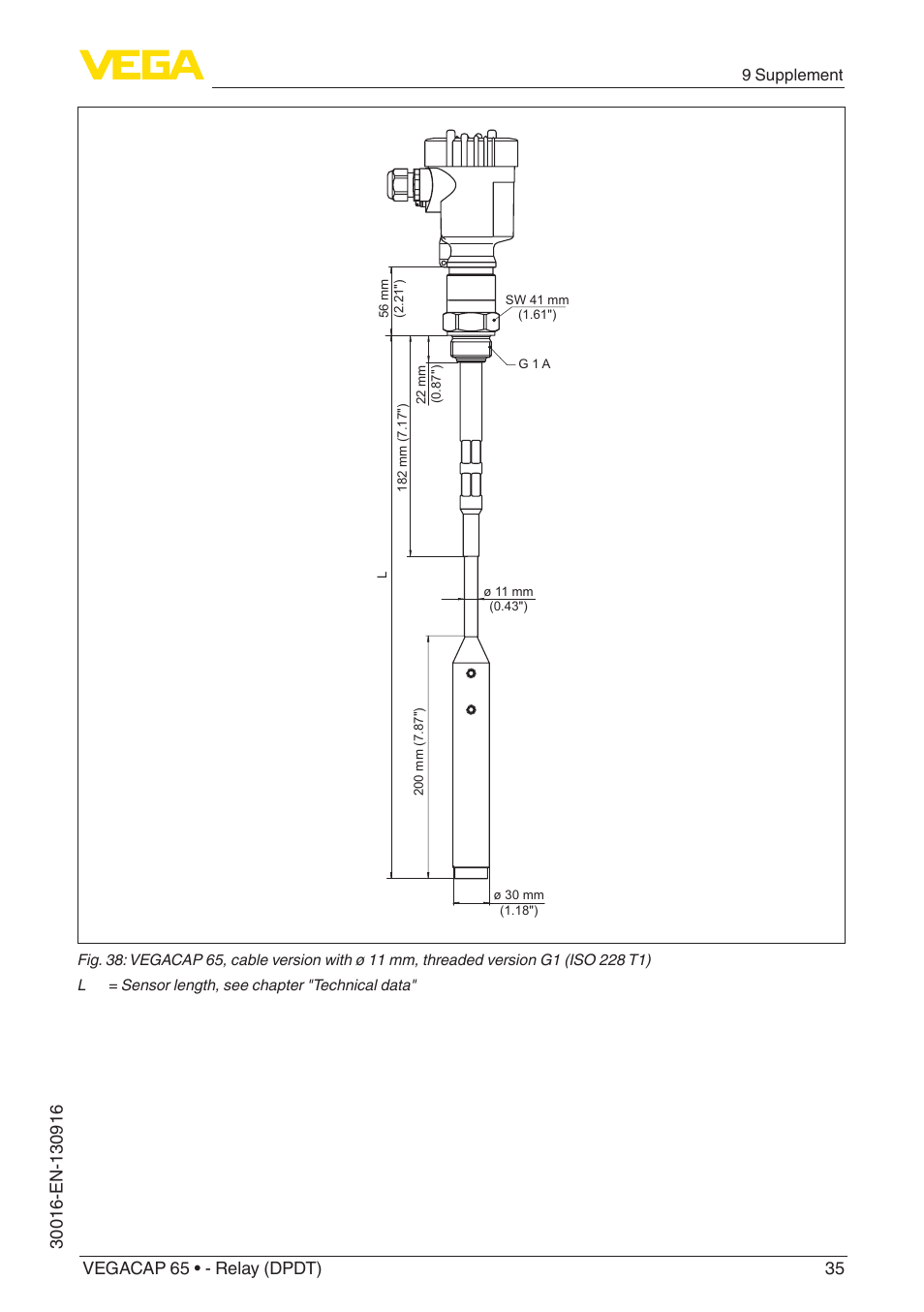 VEGA VEGACAP 65 - Relay (DPDT) User Manual | Page 35 / 40