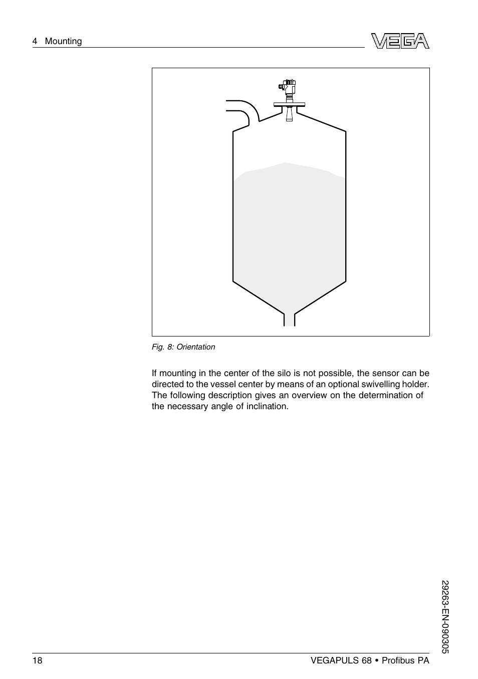 VEGA VEGAPULS 68 (≥ 2.0.0 - ≤ 3.8) Proﬁbus PA User Manual | Page 18 / 80