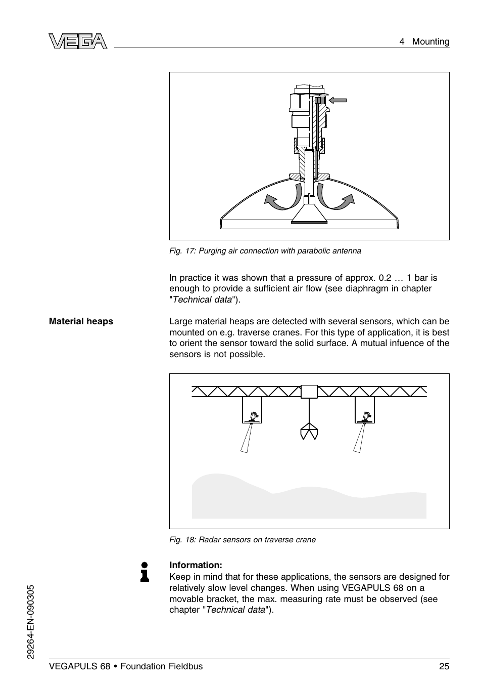 VEGA VEGAPULS 68 (≥ 2.0.0 - ≤ 3.8) Foundation Fieldbus User Manual | Page 25 / 84