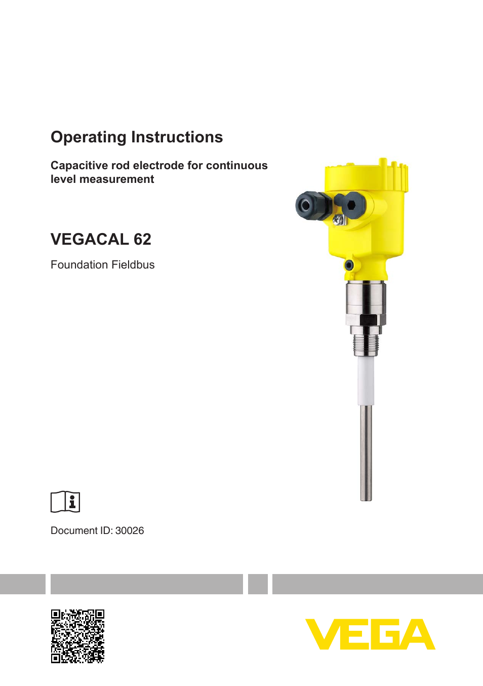 VEGA VEGACAL 62 Foundation Fieldbus User Manual | 52 pages