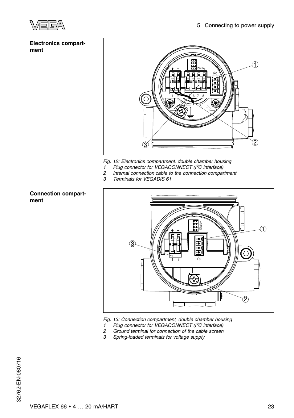 VEGA VEGAFLEX 66 (-110…+400°C) 4 … 20 mA_HART User Manual | Page 23 / 64