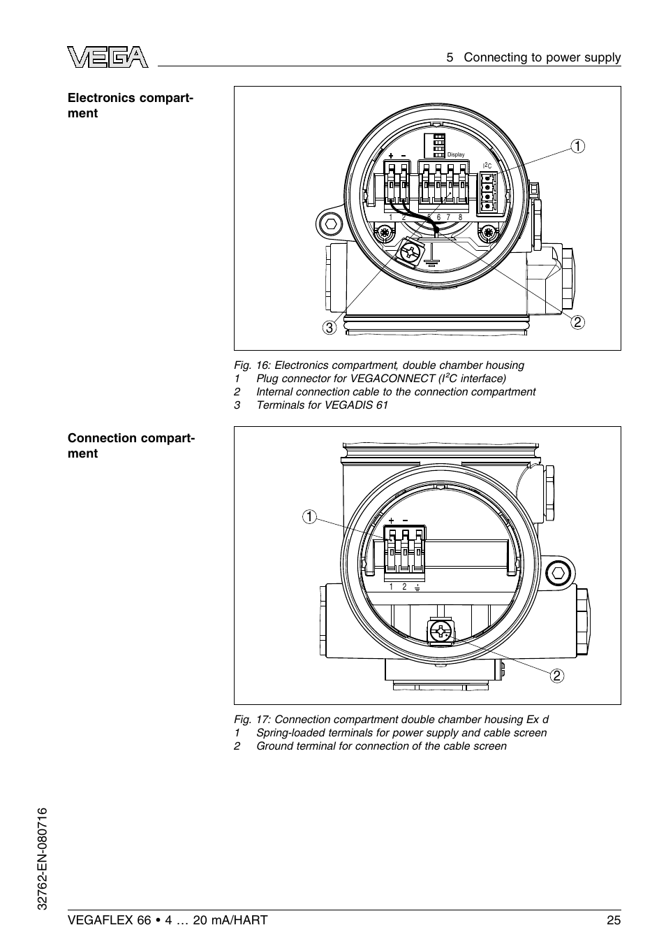 VEGA VEGAFLEX 66 (-110…+400°C) 4 … 20 mA_HART User Manual | Page 25 / 64