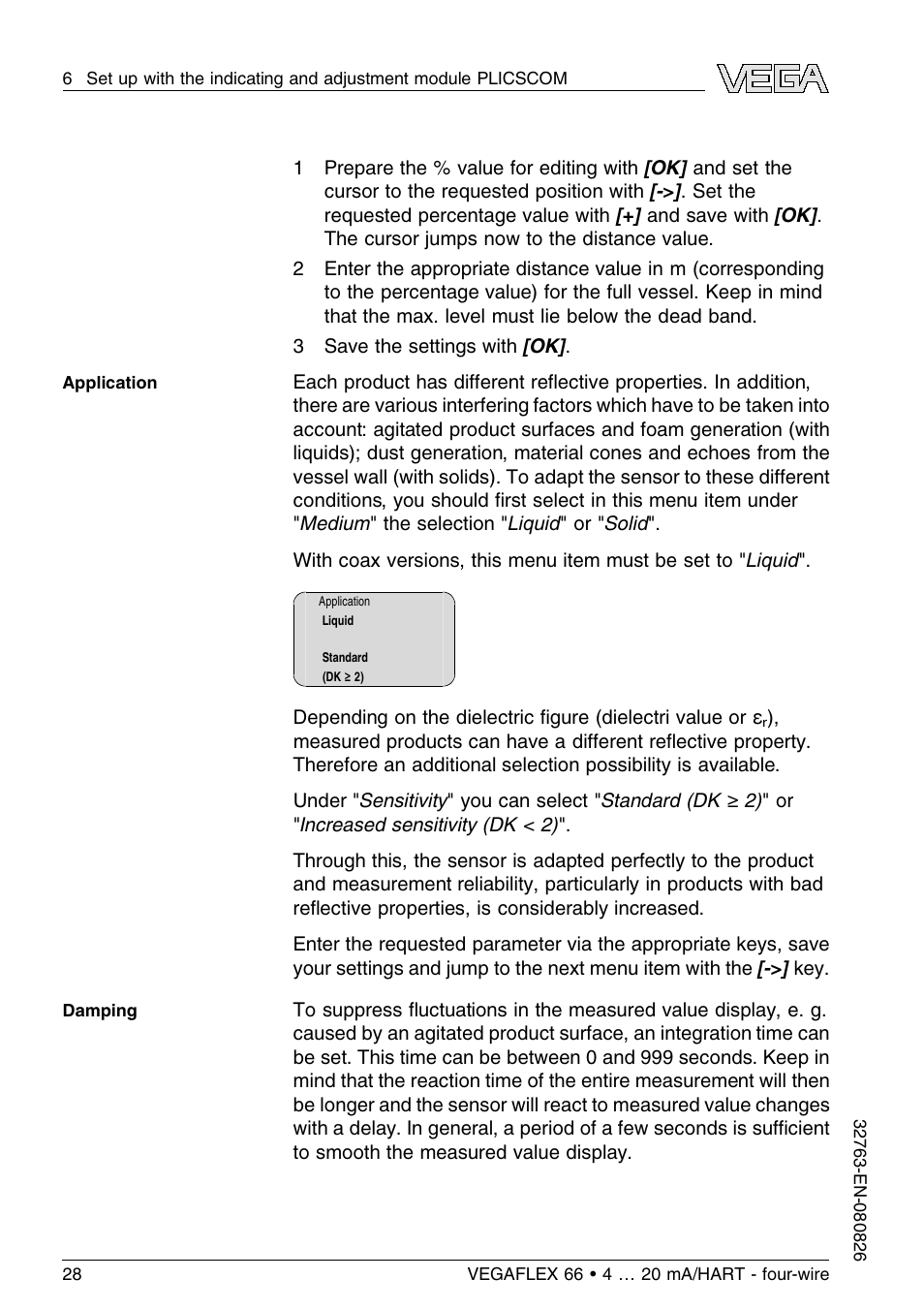 VEGA VEGAFLEX 66 (-110…+400°C) 4 … 20 mA_HART - four-wire User Manual | Page 28 / 56