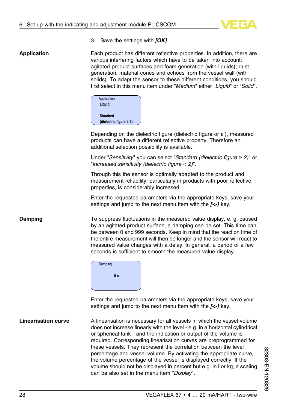 VEGA VEGAFLEX 67 (-40…+150°C PFA insulated) 4 … 20 mA_HART two-wire User Manual | Page 28 / 60
