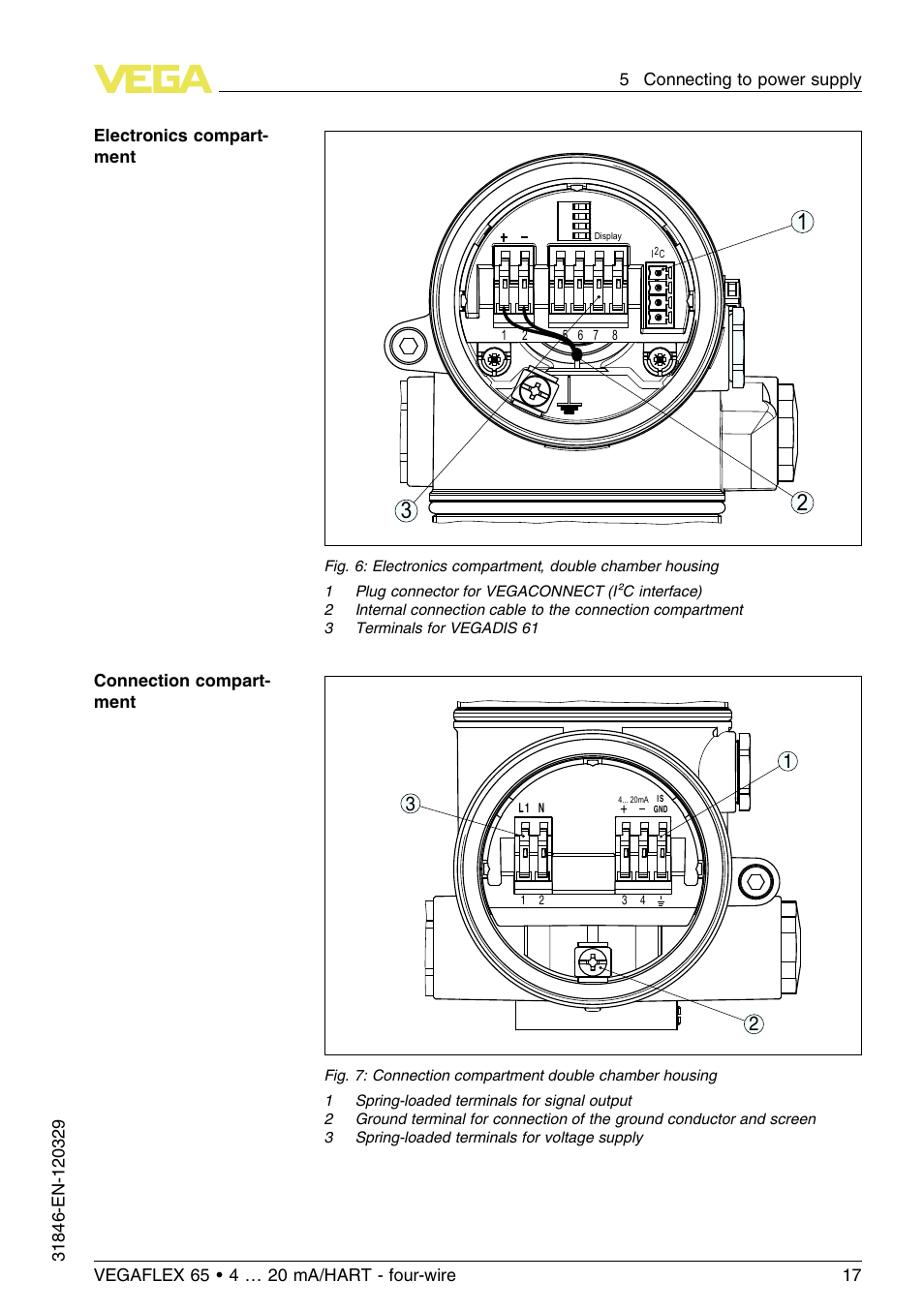 VEGA VEGAFLEX 65 4 … 20 mA_HART four-wire User Manual | Page 17 / 52