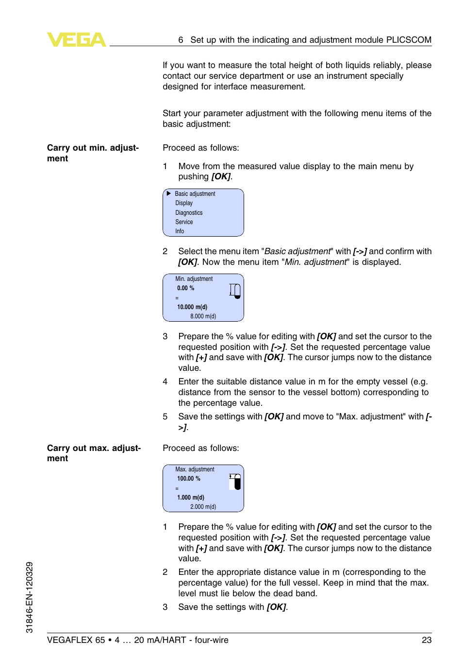 VEGA VEGAFLEX 65 4 … 20 mA_HART four-wire User Manual | Page 23 / 52