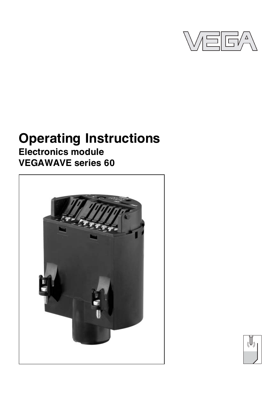 VEGA VEGAWAVE series 60 Electronics module User Manual | 12 pages