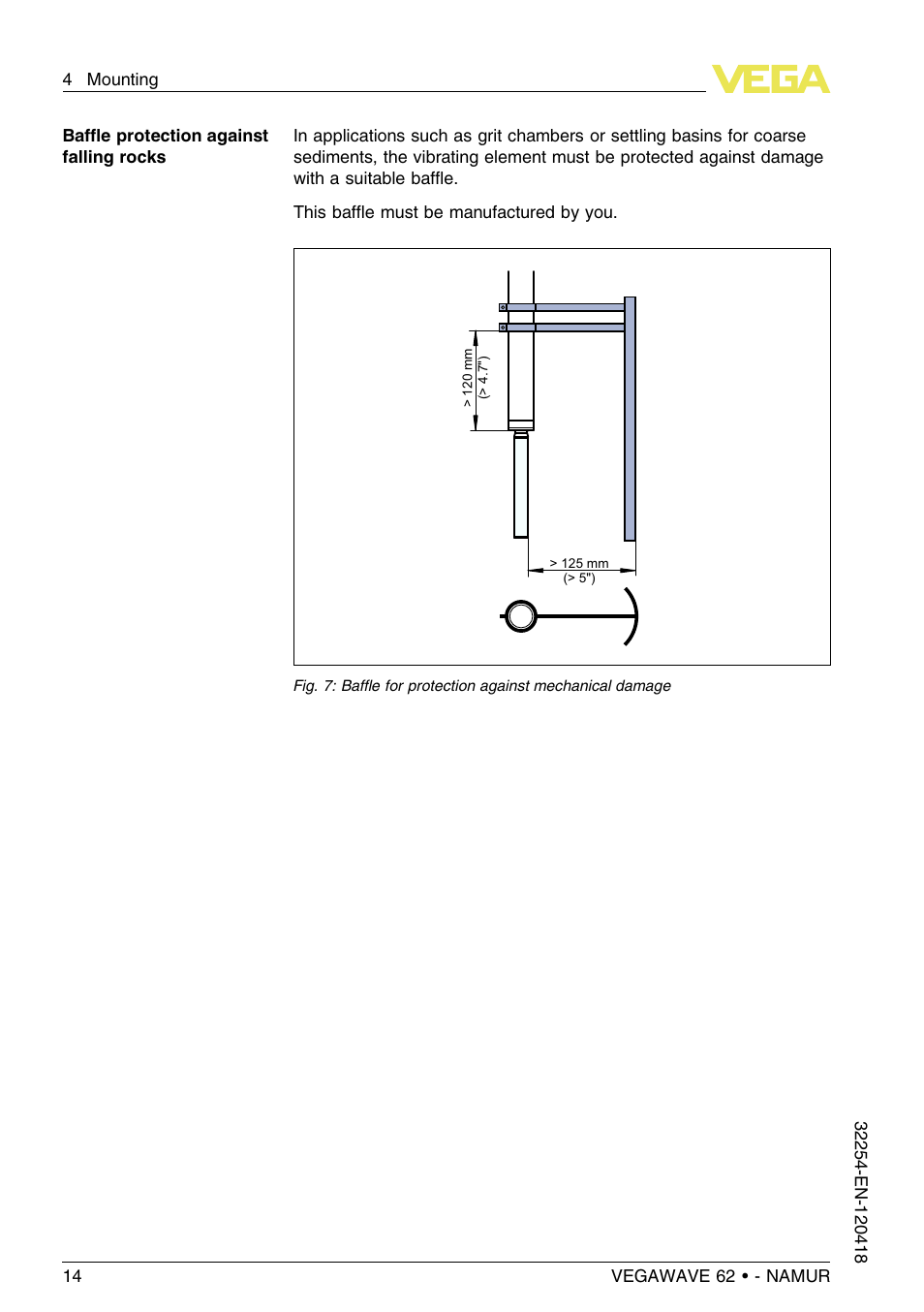 VEGA VEGAWAVE 62 - NAMUR User Manual | Page 14 / 40