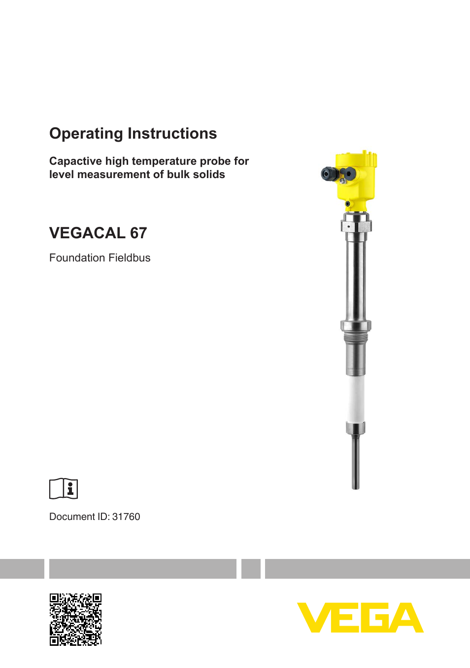 VEGA VEGACAL 67 Foundation Fieldbus User Manual | 48 pages