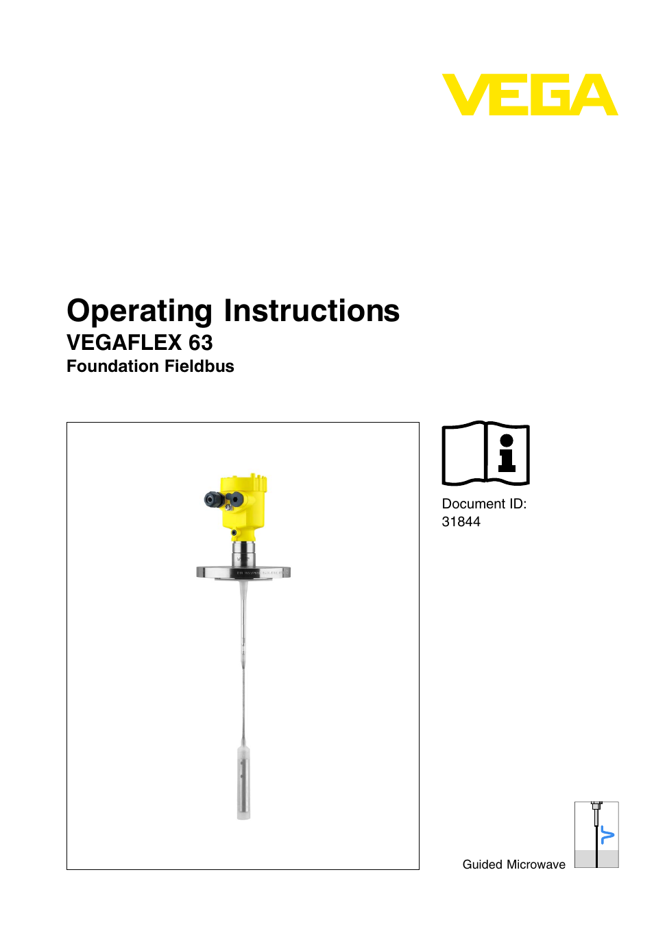 VEGA VEGAFLEX 63 Foundation Fieldbus User Manual | 60 pages