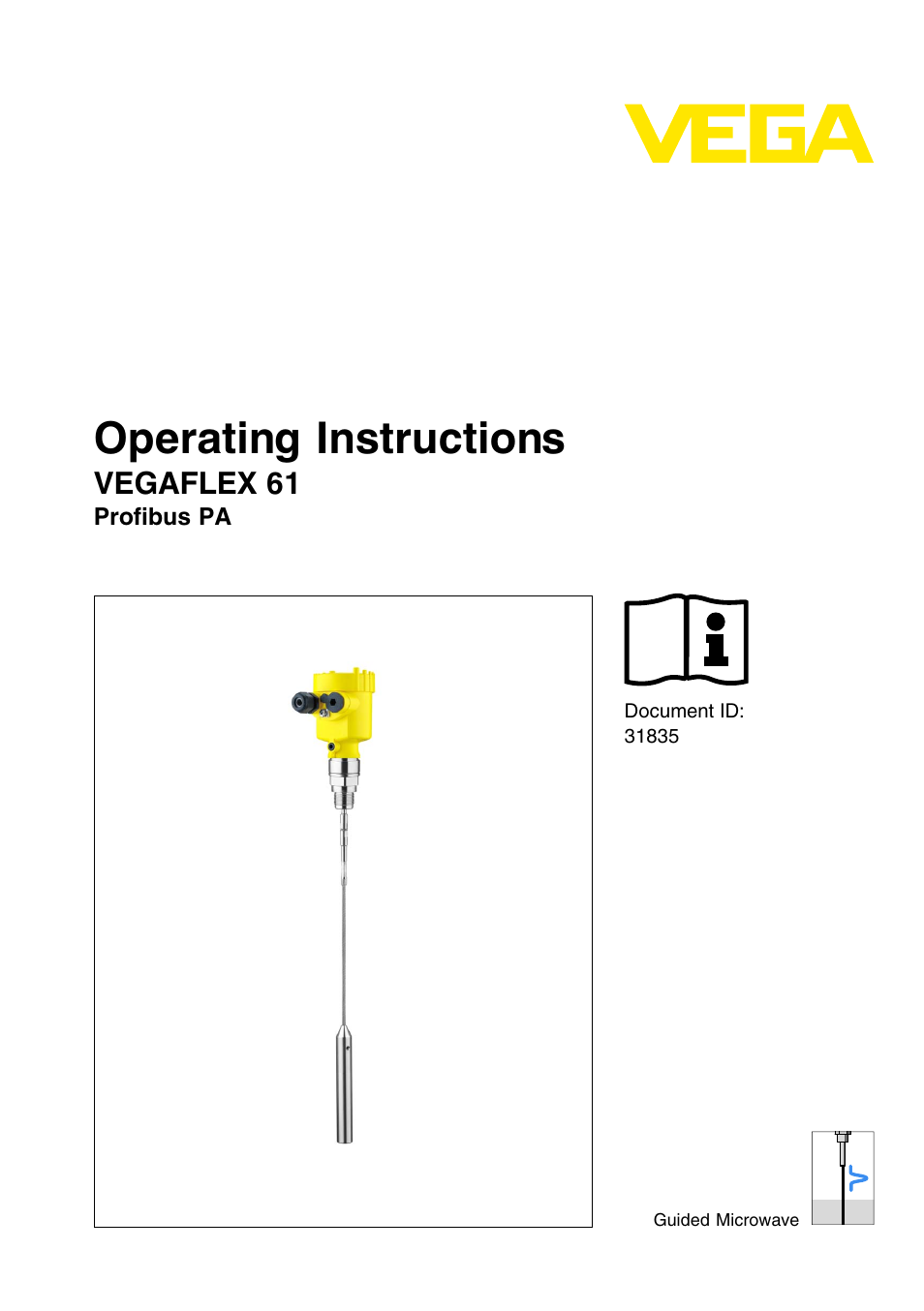VEGA VEGAFLEX 61 Profibus PA User Manual | 64 pages