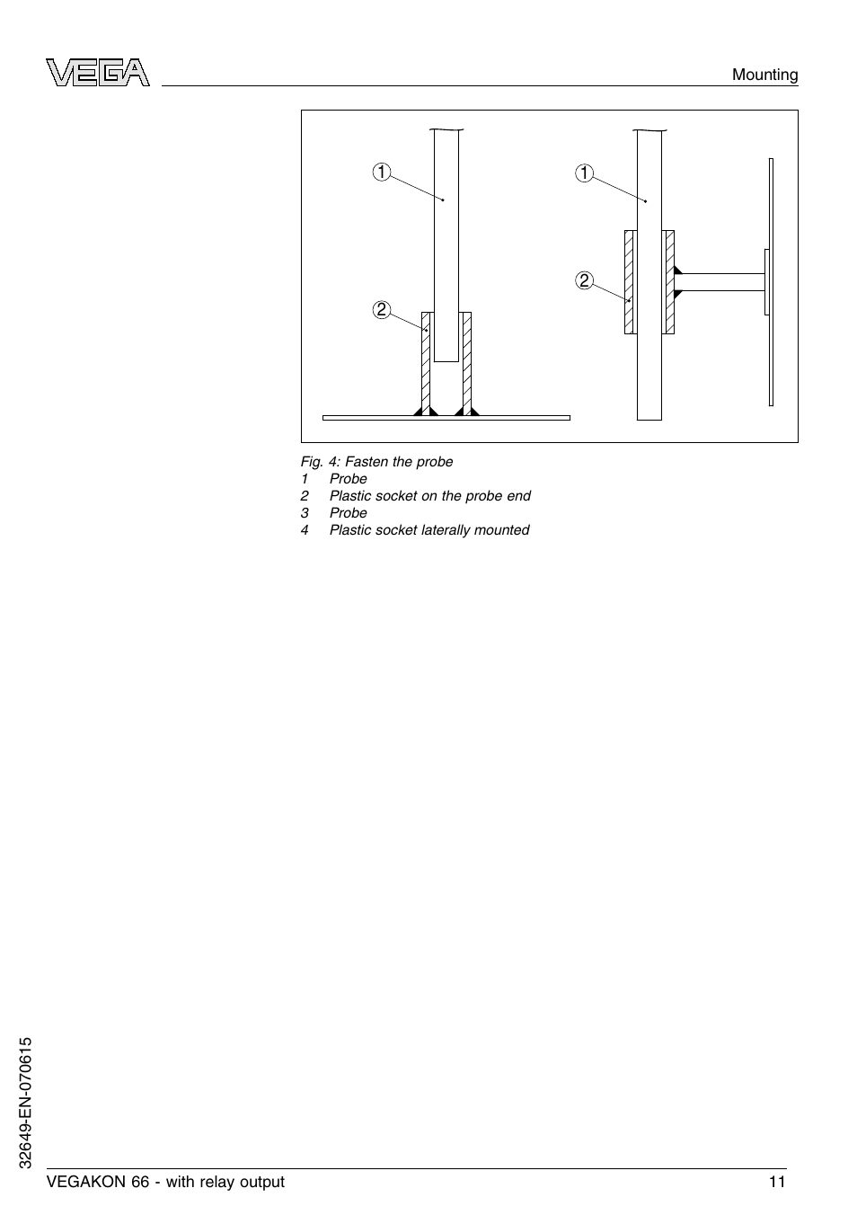 VEGA VEGAKON 66 with relay output User Manual | Page 11 / 28
